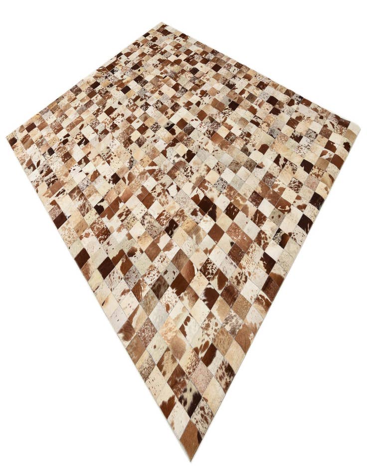 Detail image of  8' x 9' 10 Cowhide Leather Rug