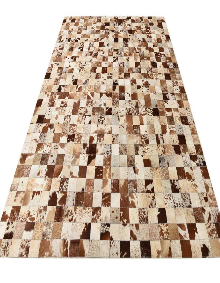 Detail image of  8' x 9' 10 Cowhide Leather Rug