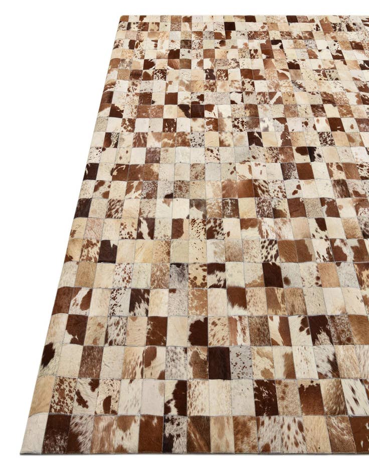 Detail image of  8' x 9' 10 Cowhide Leather Rug