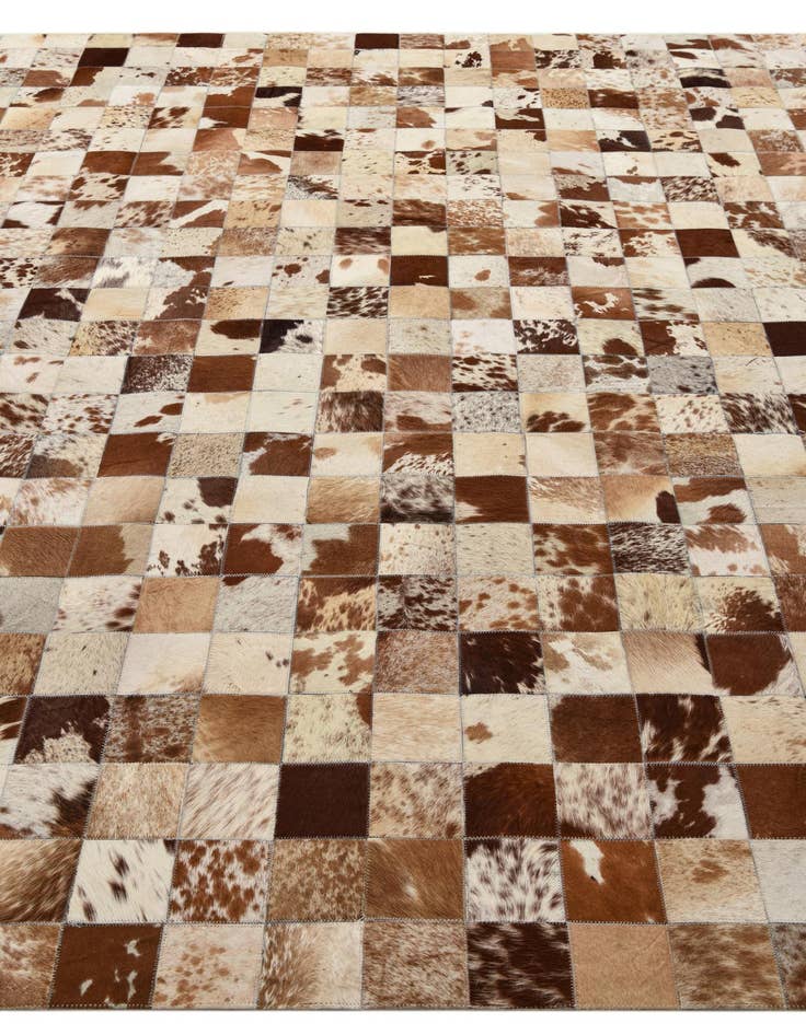Detail image of  8' x 9' 10 Cowhide Leather Rug