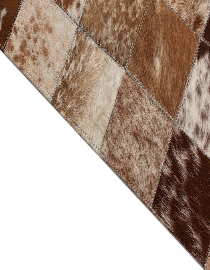 Detail image of  8' x 9' 10 Cowhide Leather Rug