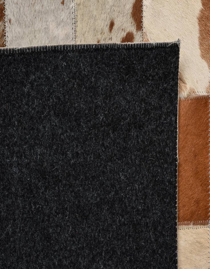 Detail image of  8' x 9' 10 Cowhide Leather Rug