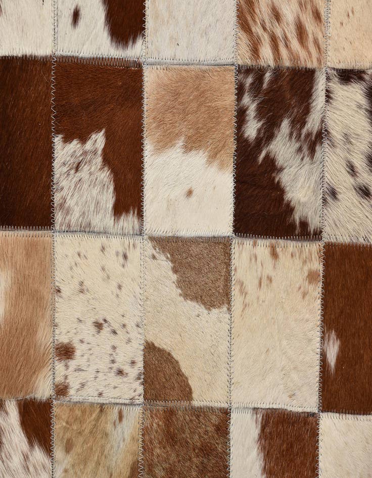 Detail image of  8' x 10' Cowhide Leather Rug