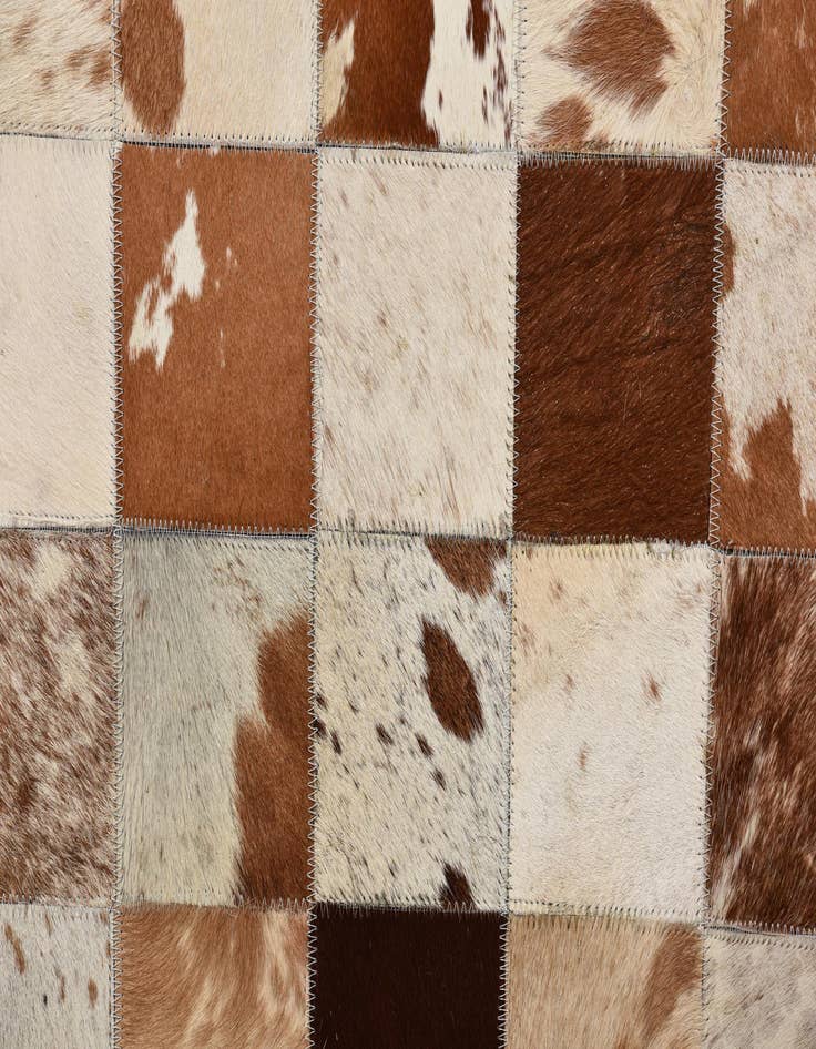 Detail image of  8' x 10' Cowhide Leather Rug