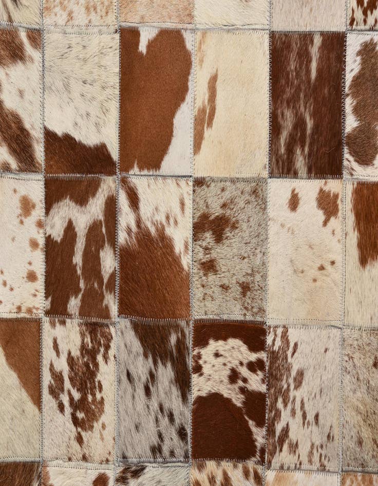 Detail image of  8' x 10' Cowhide Leather Rug