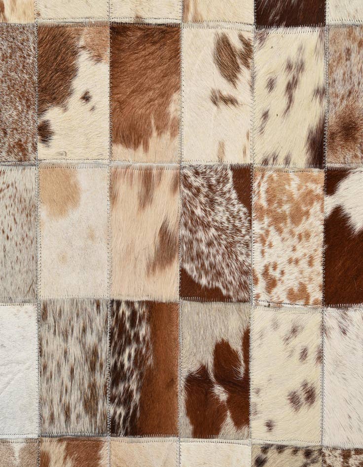 Detail image of  8' x 10' Cowhide Leather Rug