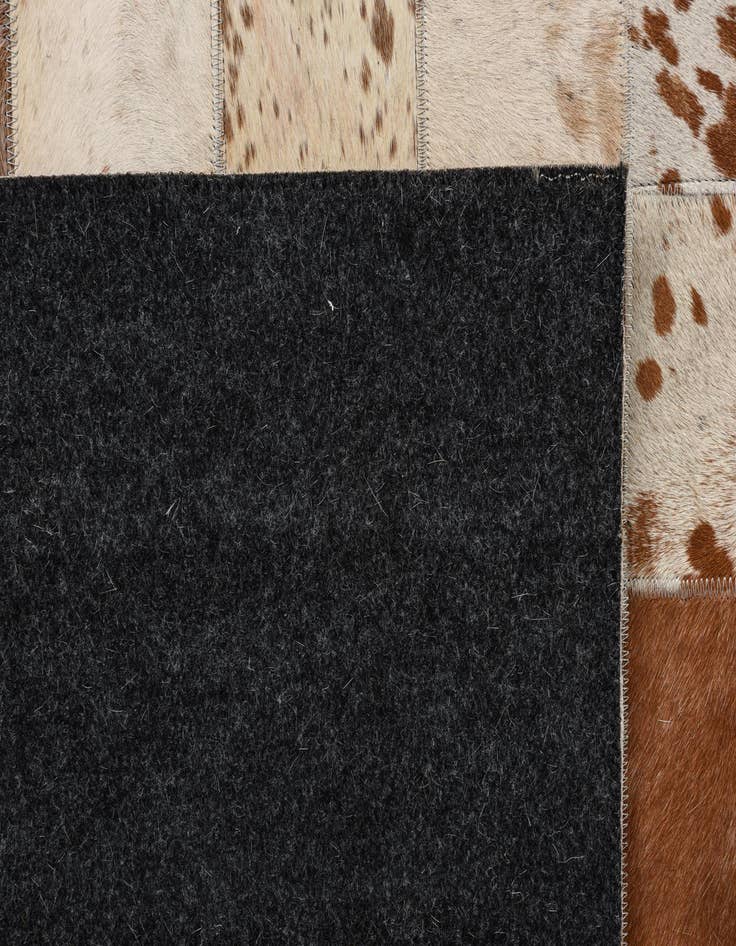 Detail image of  8' x 10' Cowhide Leather Rug