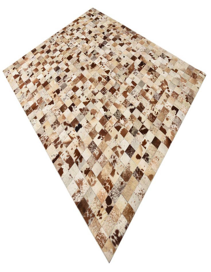 Detail image of  8' 1 x 10' Cowhide Leather Rug