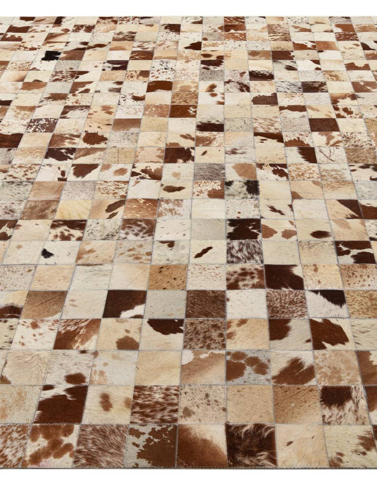 Detail image of  8' 1 x 10' Cowhide Leather Rug