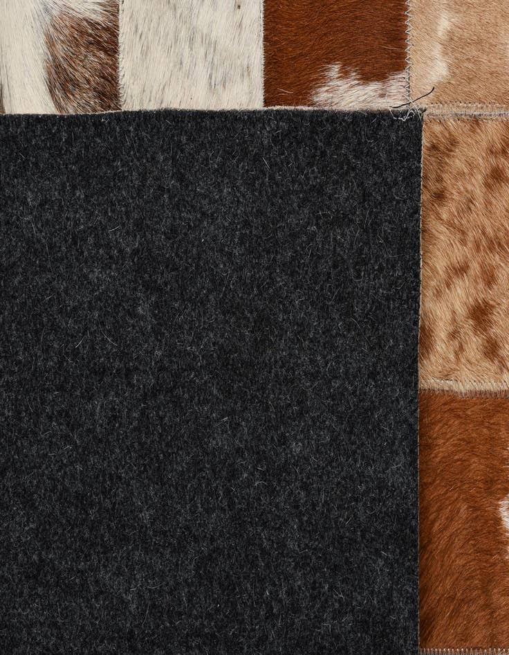 Detail image of  8' 1 x 10' Cowhide Leather Rug