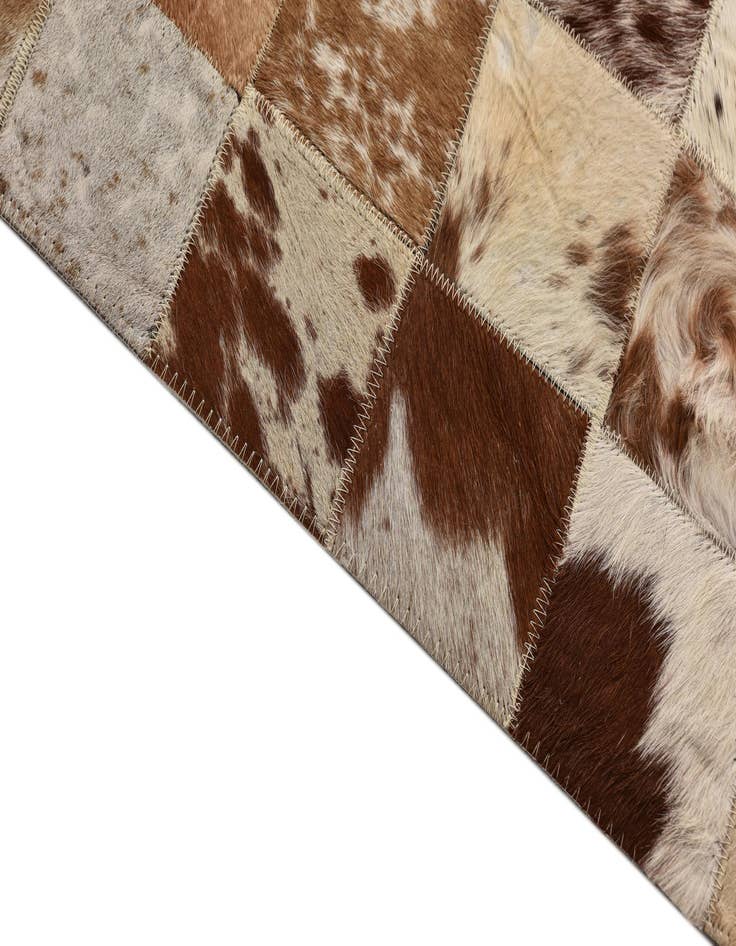 Detail image of  8' 3 x 10' 3 Cowhide Leather Rug