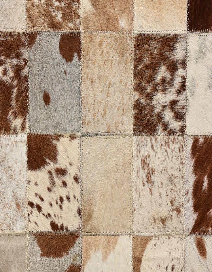 Detail image of  8' 3 x 10' 3 Cowhide Leather Rug
