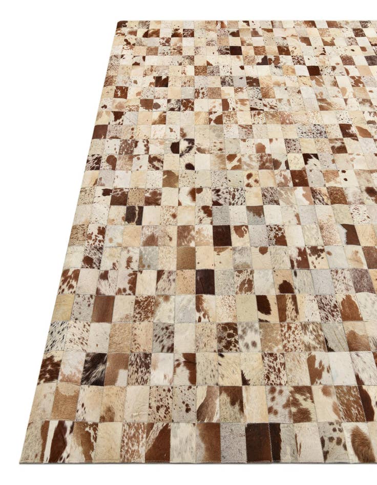Detail image of 8' x 10' Cowhide Leather Rug