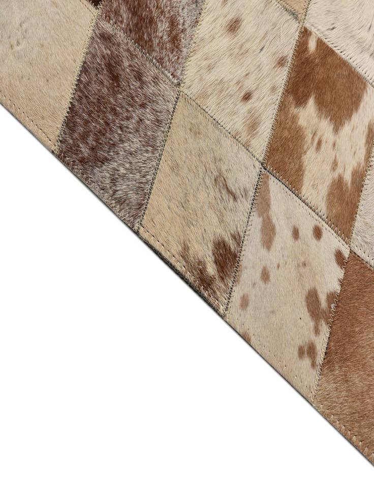Detail image of 8' x 10' Cowhide Leather Rug
