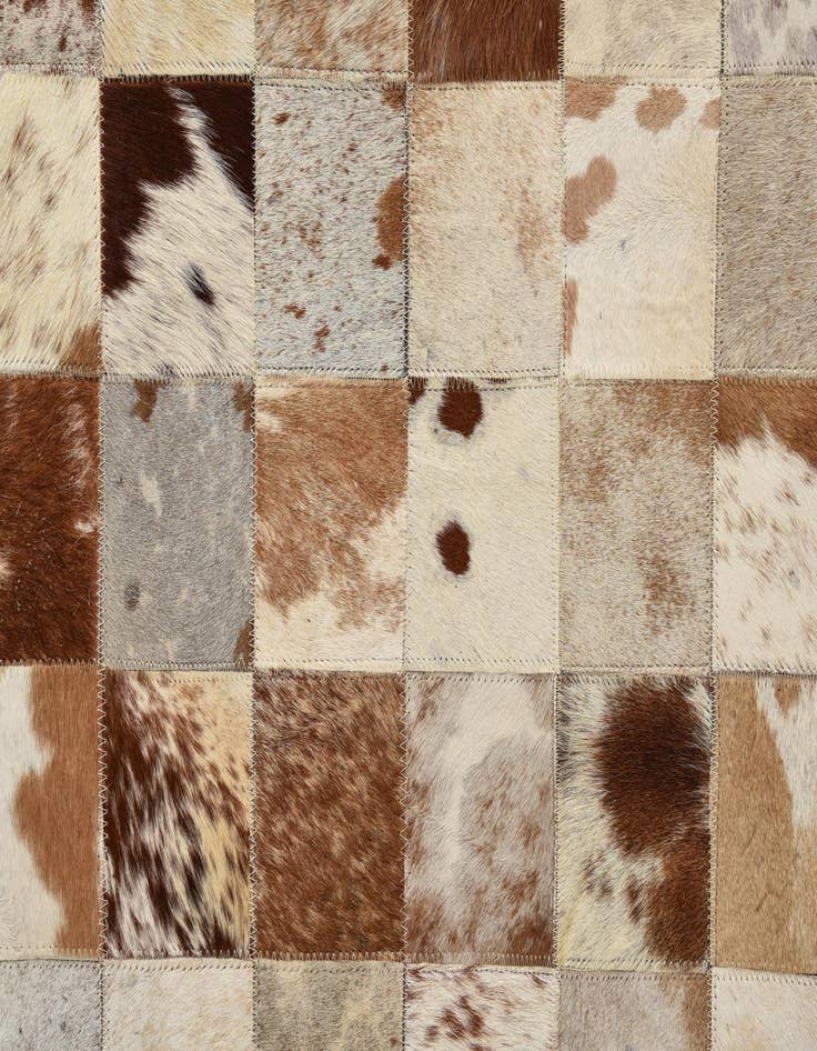 Detail image of 8' x 10' Cowhide Leather Rug