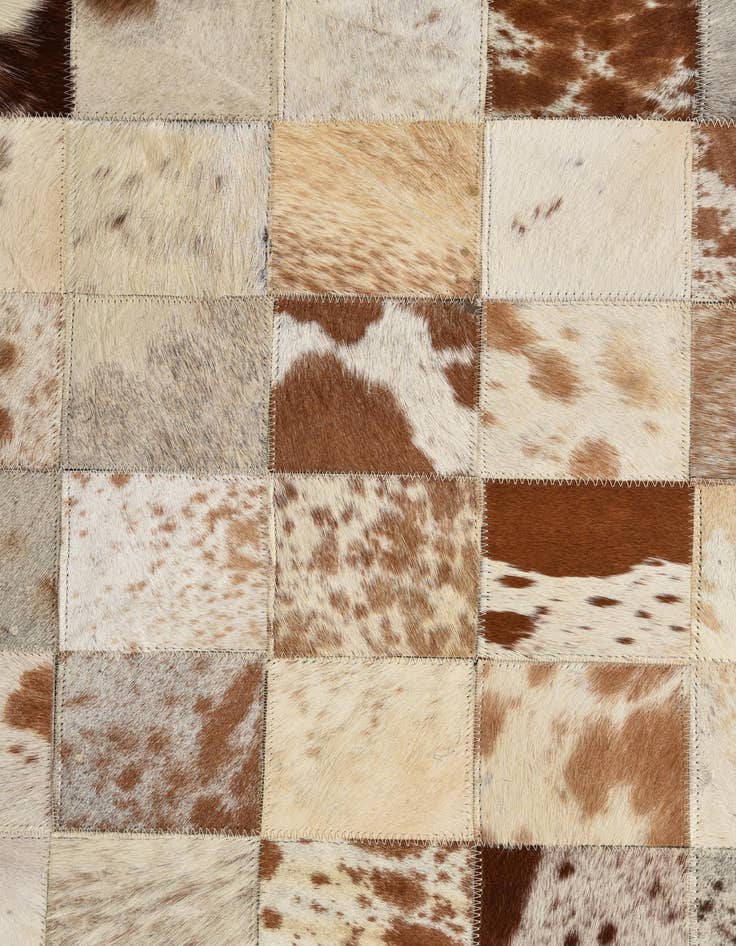 Detail image of 8' x 10' Cowhide Leather Rug