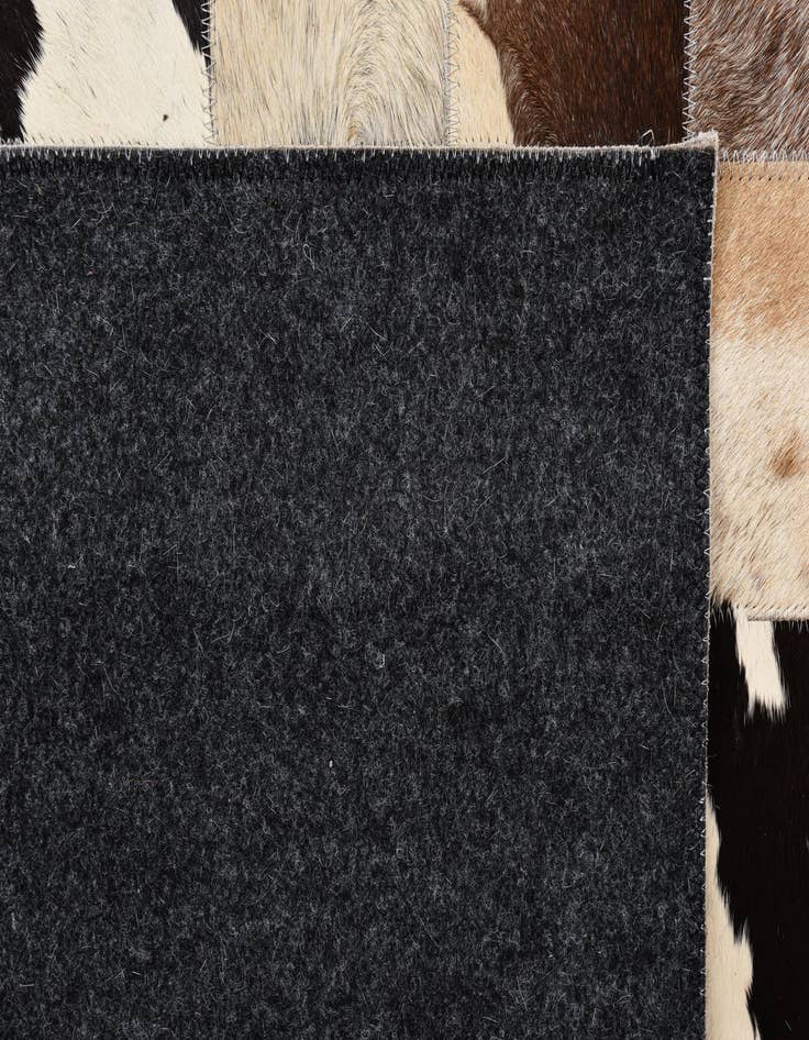 Detail image of  7' 10 x 9' 9 Cowhide Leather Rug