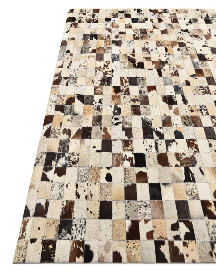 Detail image of  8' x 9' 9 Cowhide Leather Rug