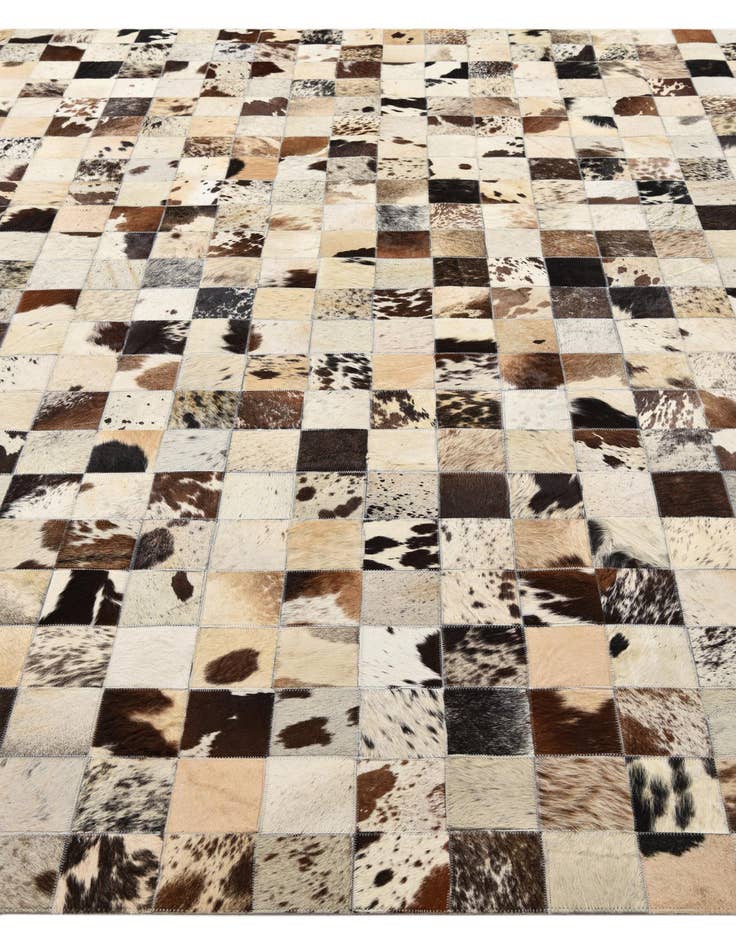 Detail image of  8' x 9' 9 Cowhide Leather Rug