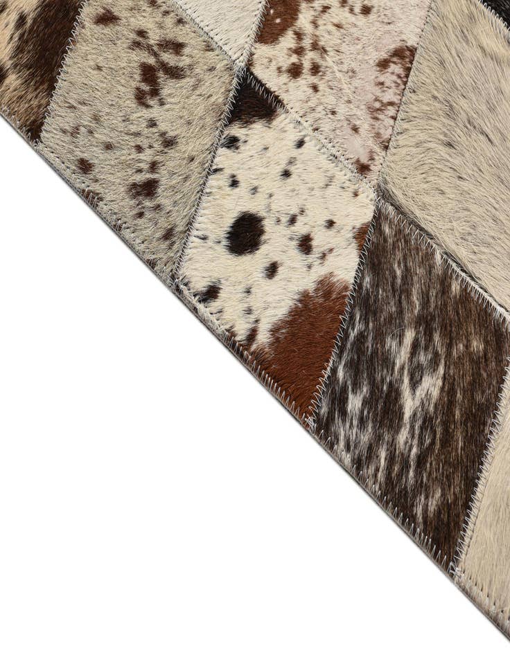 Detail image of  8' x 9' 9 Cowhide Leather Rug