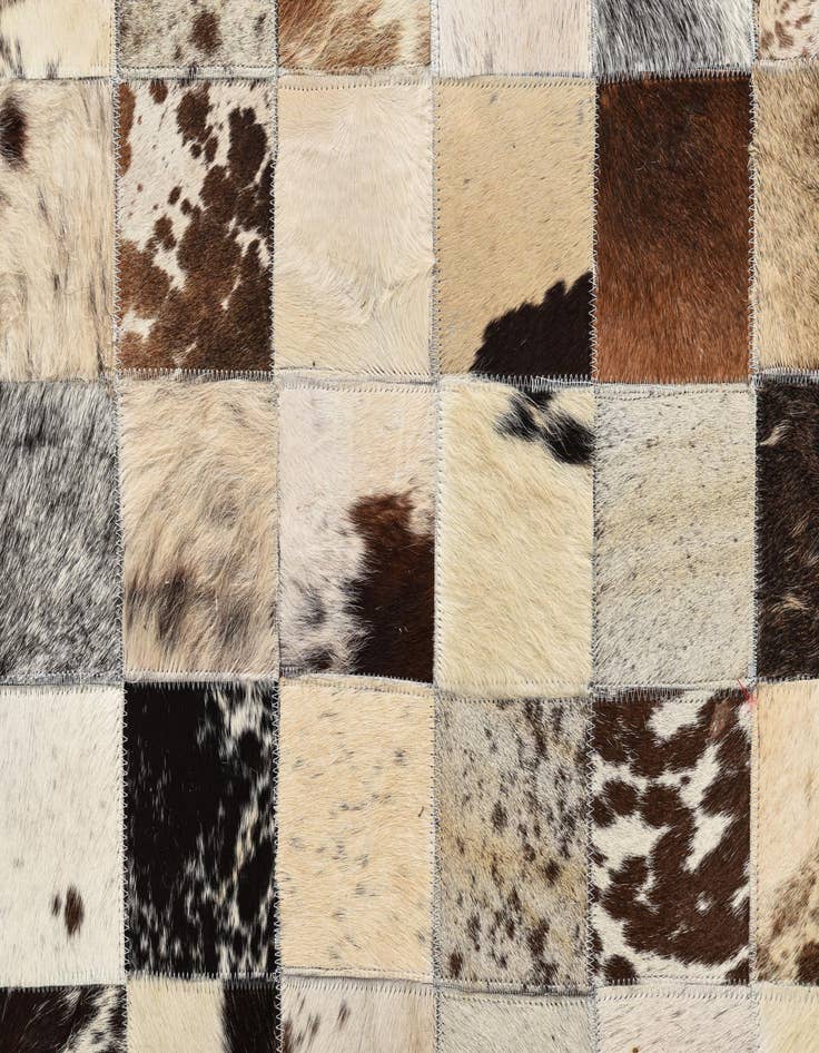 Detail image of  8' x 9' 9 Cowhide Leather Rug