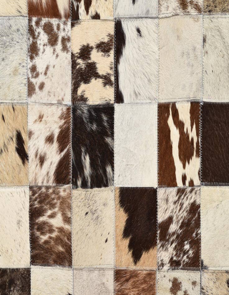 Detail image of  8' x 9' 9 Cowhide Leather Rug