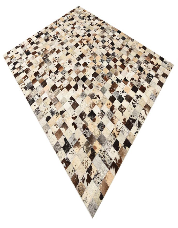 Detail image of  8' x 9' 10 Cowhide Leather Rug