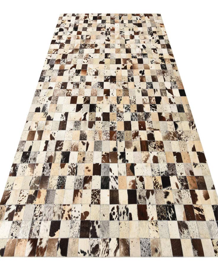 Detail image of  8' x 9' 10 Cowhide Leather Rug