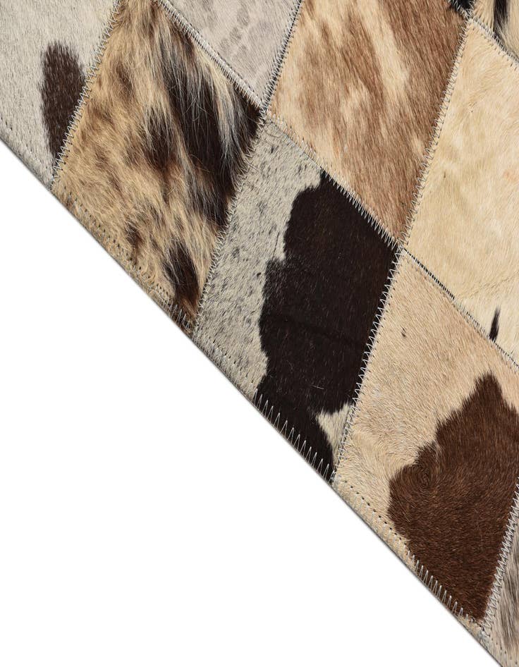 Detail image of  8' x 9' 10 Cowhide Leather Rug