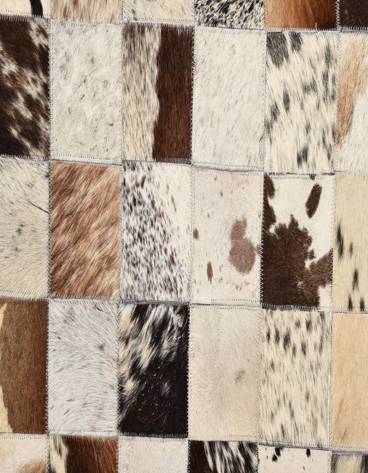 Detail image of  8' x 9' 10 Cowhide Leather Rug