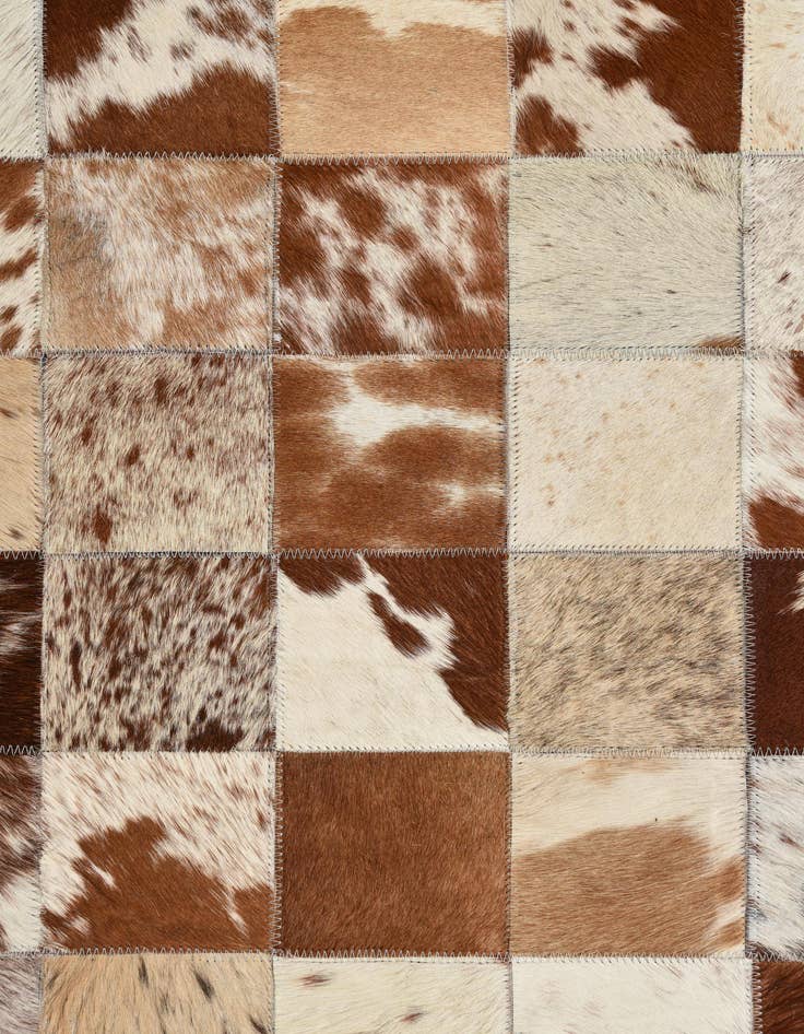 Detail image of  8' x 9' 9 Cowhide Leather Rug