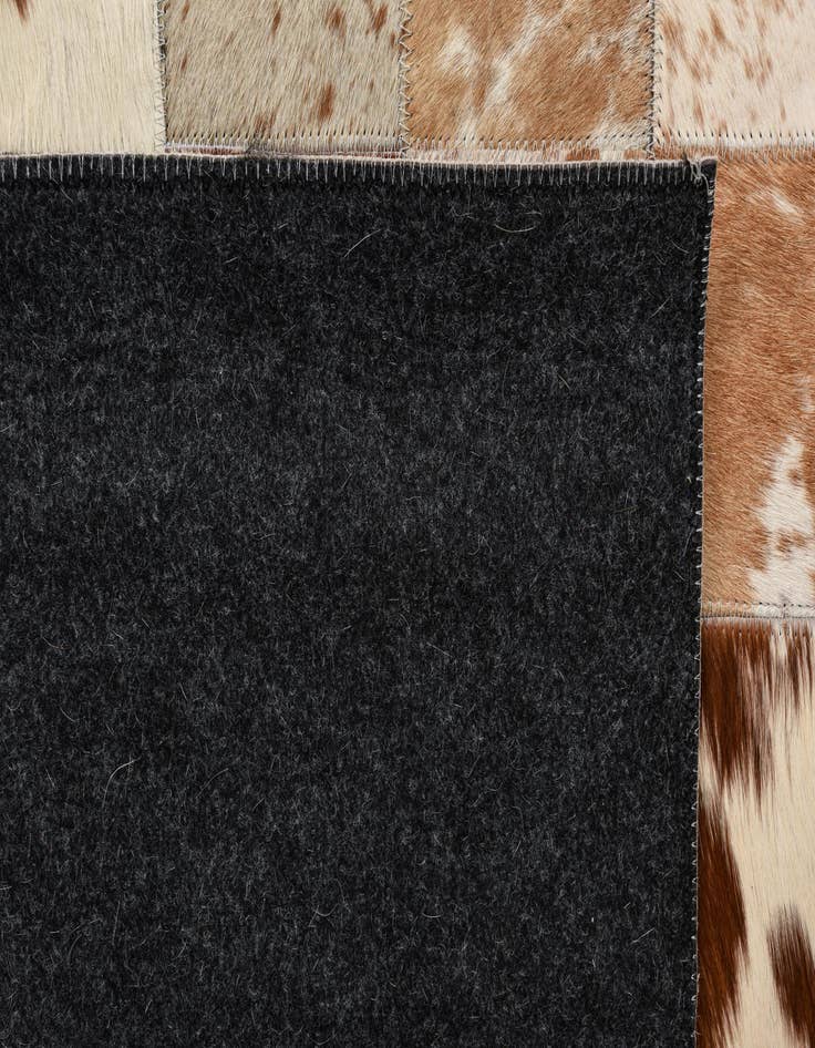 Detail image of  8' x 9' 9 Cowhide Leather Rug