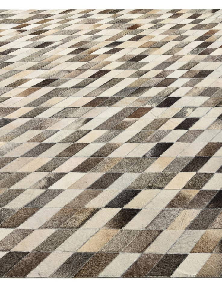 Detail image of  8' x 9' 10 Cowhide Leather Rug