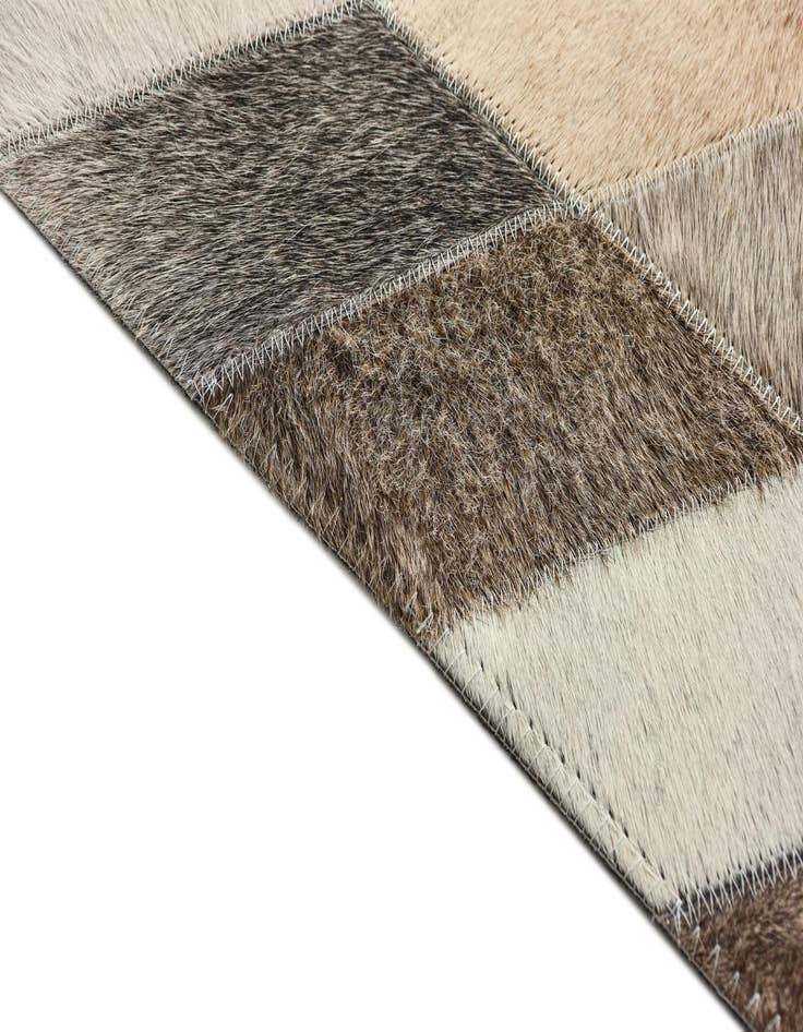 Detail image of  8' x 9' 10 Cowhide Leather Rug