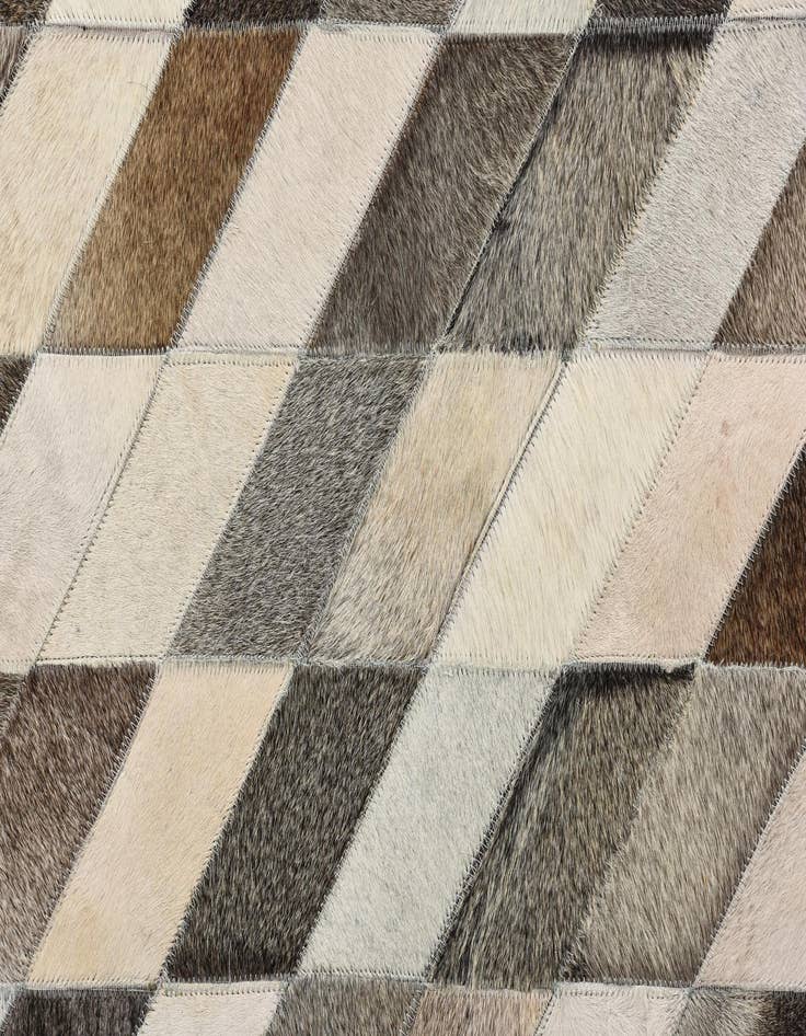 Detail image of  8' x 9' 10 Cowhide Leather Rug