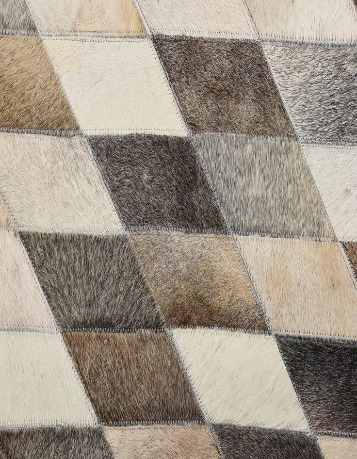 Detail image of  8' x 9' 10 Cowhide Leather Rug