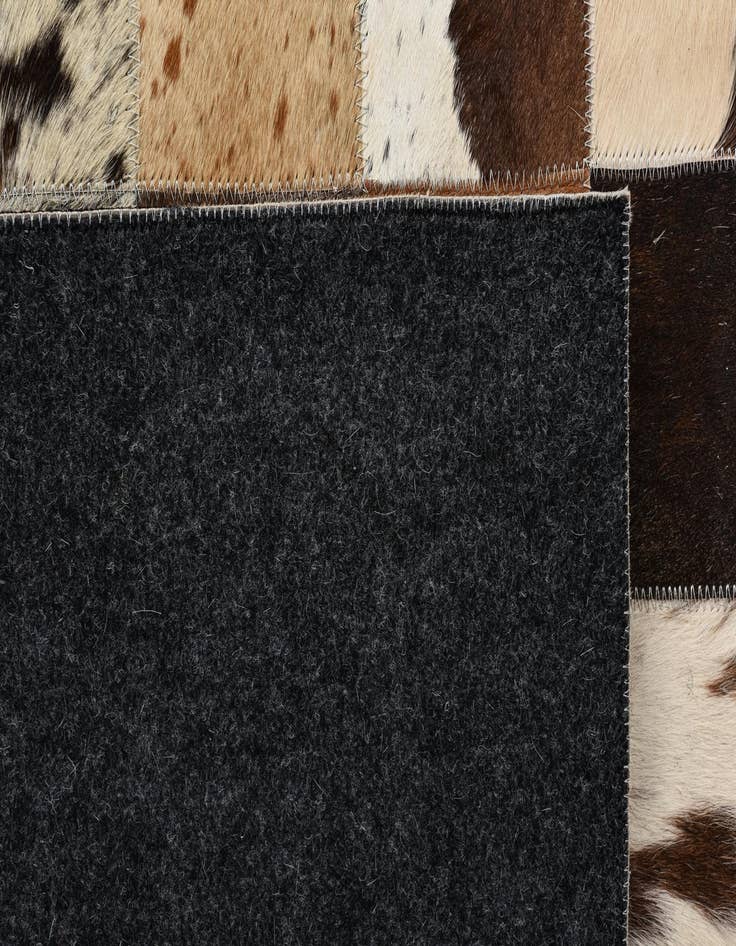 Detail image of  8' x 9' 10 Cowhide Leather Rug