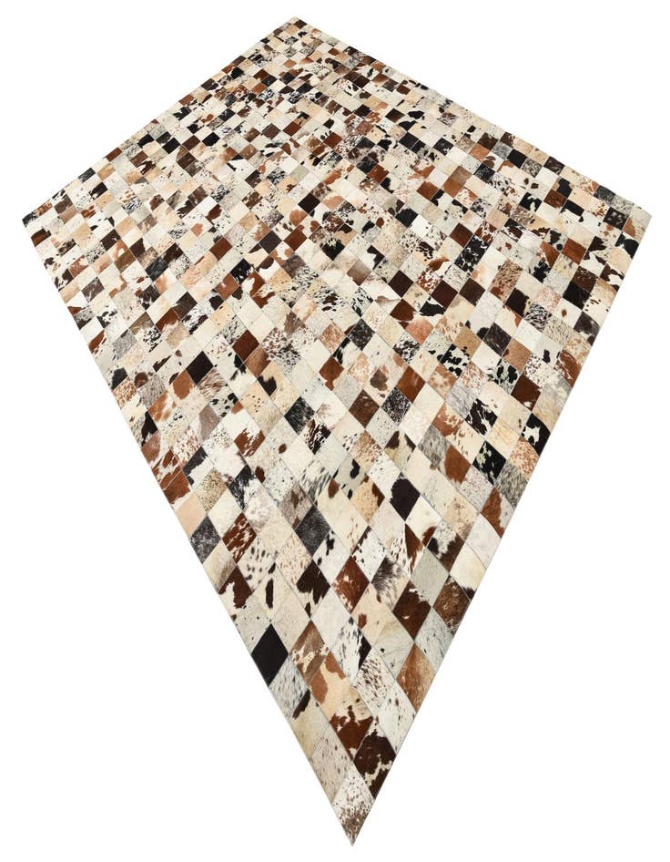 Detail image of  8' x 9' 10 Cowhide Leather Rug