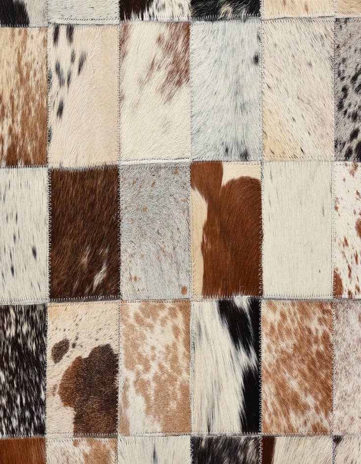 Detail image of  8' x 9' 10 Cowhide Leather Rug