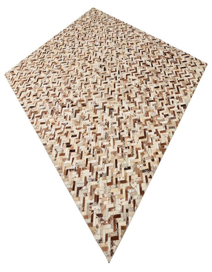Detail image of  8' 3 x 10' Cowhide Leather Rug
