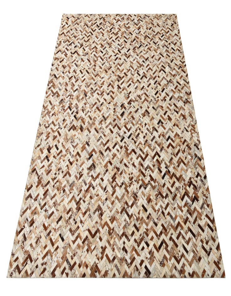 Detail image of  8' 3 x 10' Cowhide Leather Rug