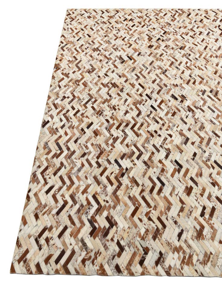 Detail image of  8' 3 x 10' Cowhide Leather Rug