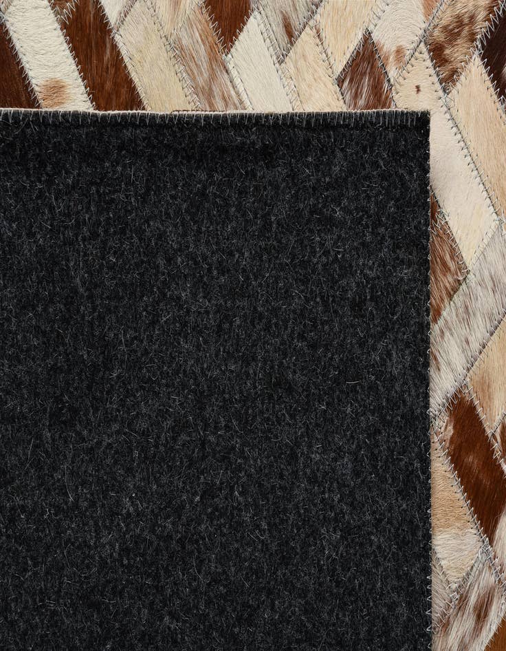 Detail image of  8' 3 x 10' Cowhide Leather Rug