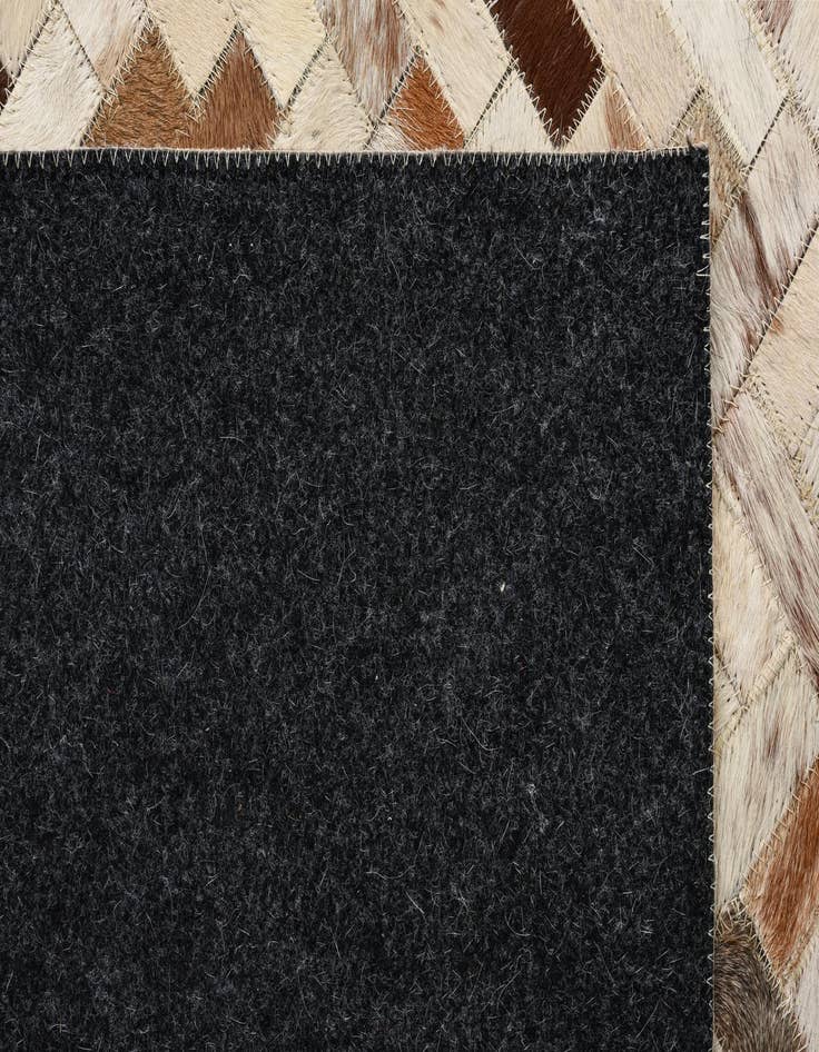Detail image of  8' 1 x 9' 10 Cowhide Leather Rug