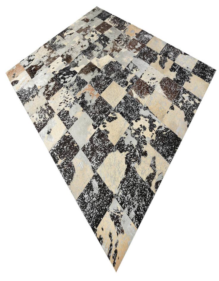 Detail image of  8' 1 x 10' 1 Cowhide Leather Rug