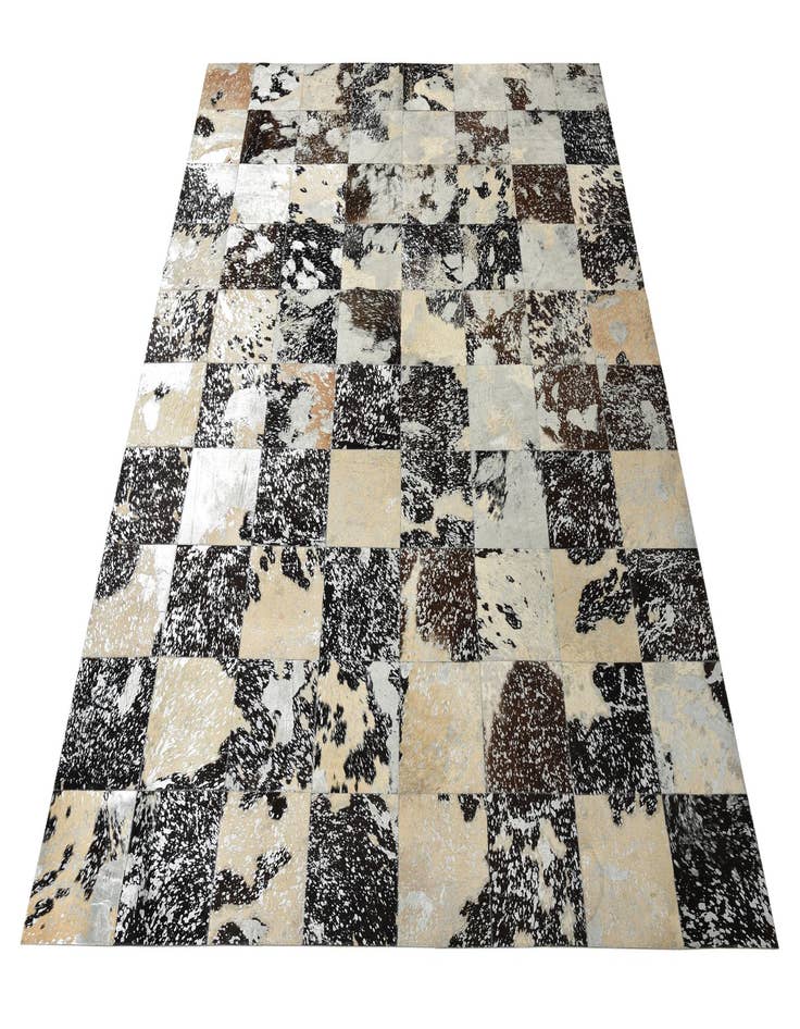 Detail image of  8' 1 x 10' 1 Cowhide Leather Rug