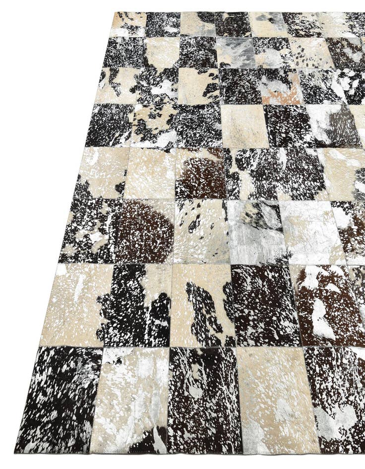 Detail image of  8' 1 x 10' 1 Cowhide Leather Rug