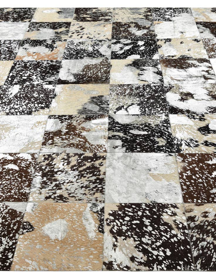 Detail image of  8' 1 x 10' 1 Cowhide Leather Rug