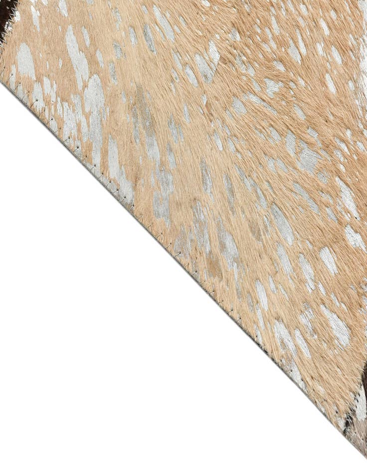 Detail image of  8' 1 x 10' 1 Cowhide Leather Rug