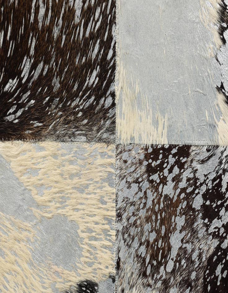 Detail image of  8' 1 x 10' 1 Cowhide Leather Rug